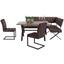 Eckbank Donna Li - Anthrazit/Braun, MODERN, Textil/Metall (200/91/150cm) Eckbank Donna Li - Anthrazit/Braun, MODERN, Textil/Metall (200/91/150cm)