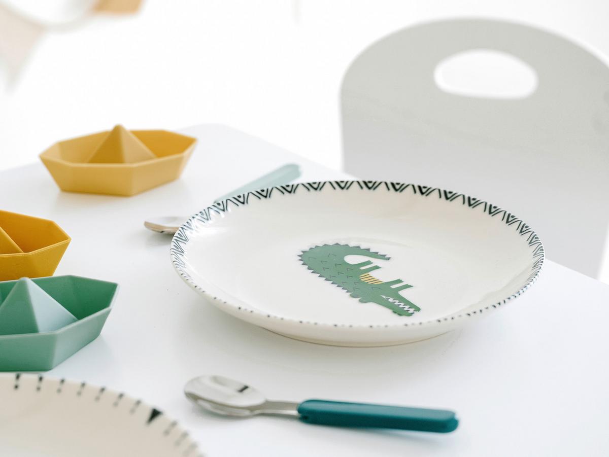Tellerset Safari Keramik, Multicolor - Multicolor/Grauweiß, Basics, Keramik (21cm) - Creatable
