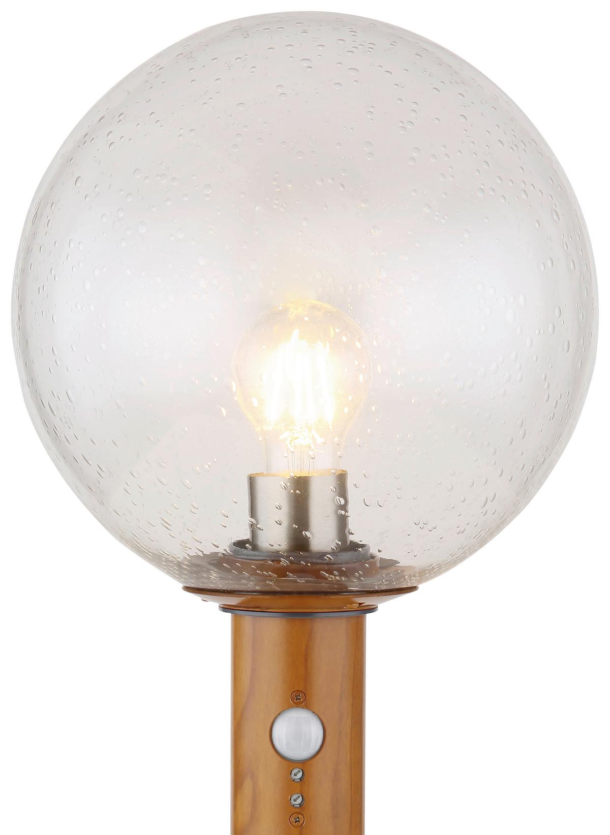 Außenleuchte Ossy 15 Watt Glas - Klar/Naturfarben, Basics, Glas/Metall (25/50cm) - Globo