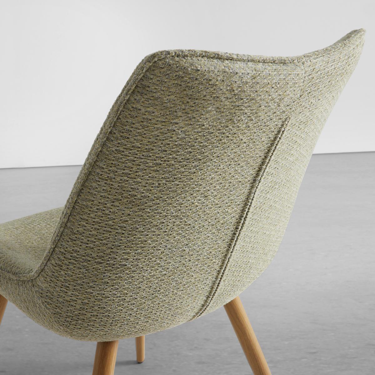ŽIDLE LOU - barvy dubu/světle zelená, Moderní, kov/dřevo (52/84/60cm) - Mömax