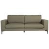 2-sitzer-sofa Bolero - Schwarz/Olivgrün, Design, Kunststoff/Textil (215/84/88cm) - Livetastic