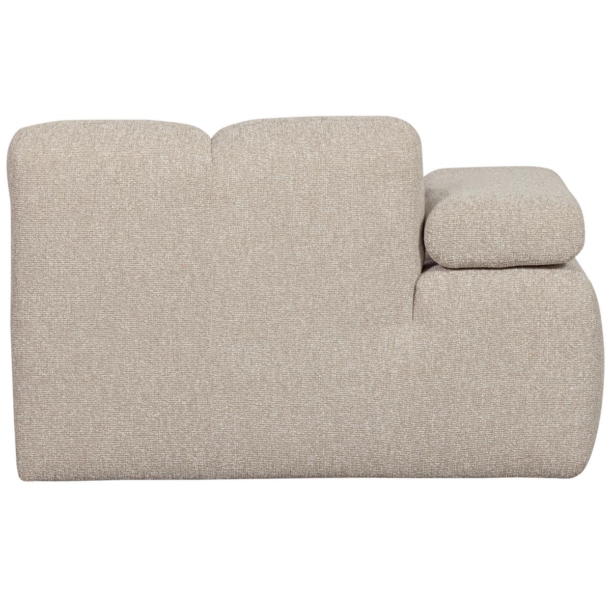 Sofaelement Mojo Beige B: 124cm - Beige/Schwarz, Design, Textil (124/74/162cm) - Livetastic