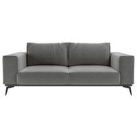 Dvojmiestna pohovka ISOLDE, tmavosivá - čierna/tmavosivá, Design, kov/drevo (250/87/95cm) - MID.YOU