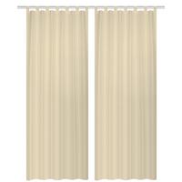 Schlaufenvorhang Fersken 2er Set - Beige, Basics, Textil (130/245cm)