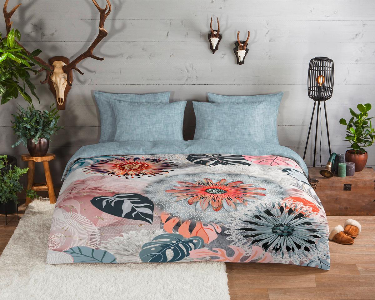 BETTWÄSCHE RALVIRA - Multicolor/Grau, Design, Textil (140/200cm)