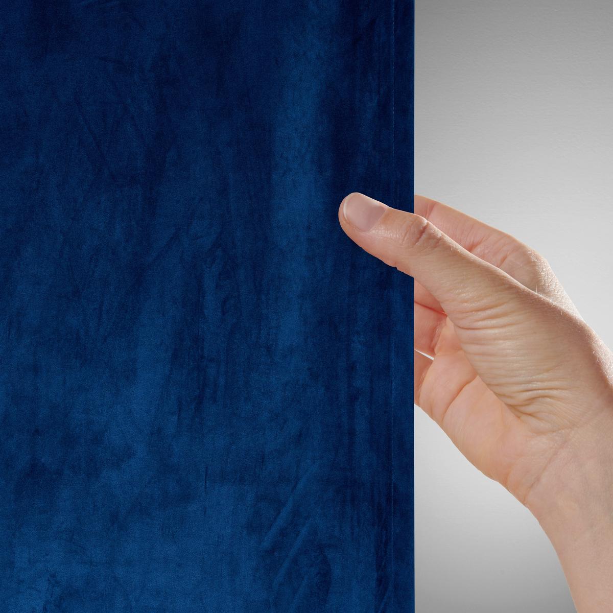 HOTOVÝ ZÁVES VIOLA - modrá, Konventionell, textil (140/245cm) - Premium Living