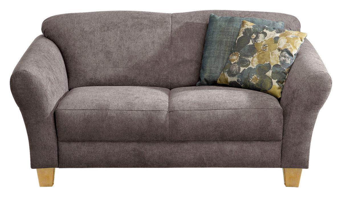 2-Sitzer-Sofa Gotland taupe Rücken echt, 163x84x89 cm - Taupe/Naturfarben, KONVENTIONELL, Textil (163/84/89cm) - Sit & More