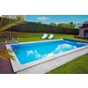 Styroporpool Set Kwad Mit Filter L: 800 cm - Blau/Weiß, MODERN, Kunststoff (800/400/150cm)