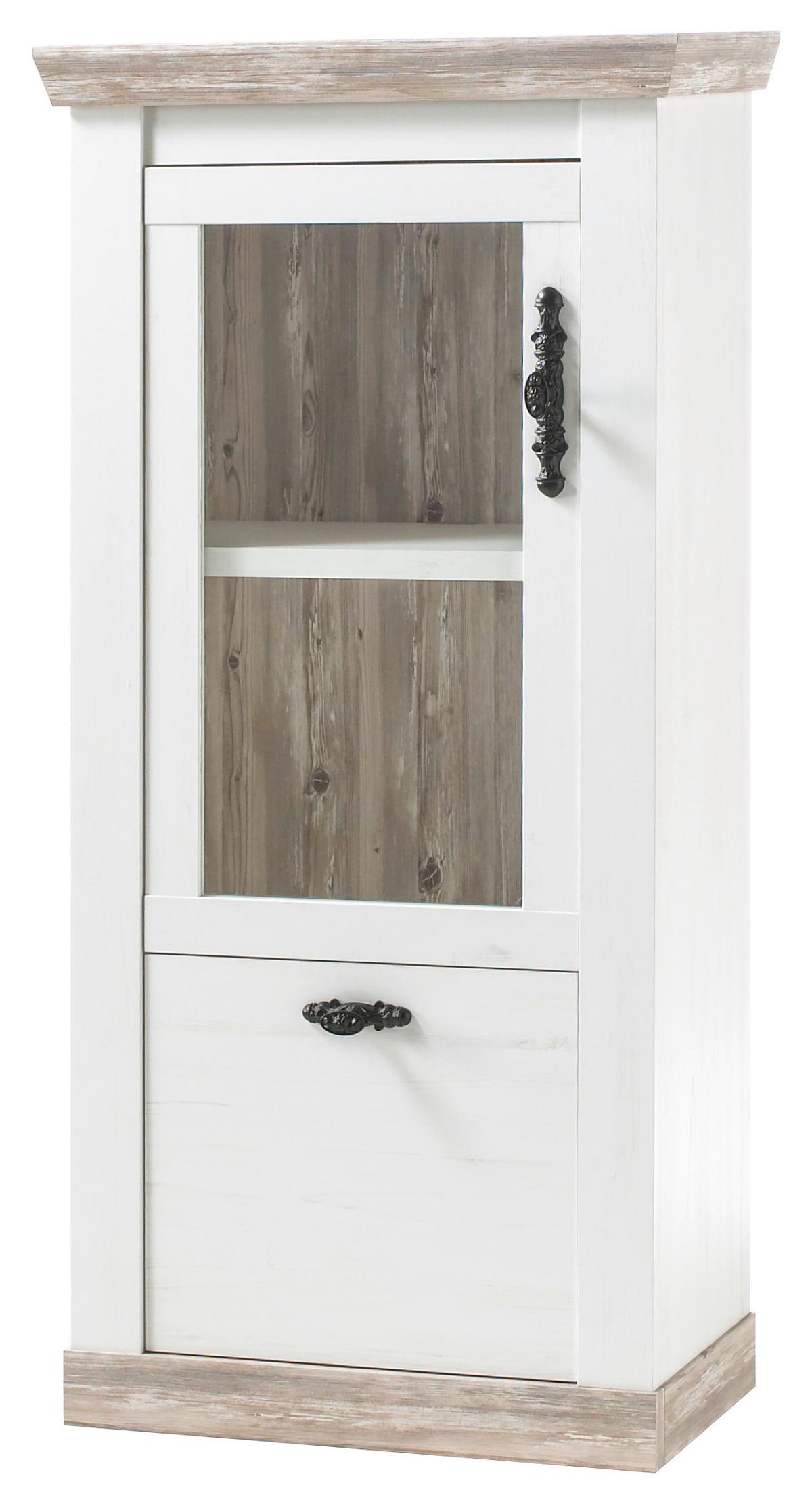 Vitrine Florenz Pinienfarben B: 71cm - Pinienfarben, Design, Holzwerkstoff (71/146/37cm) - MID.YOU