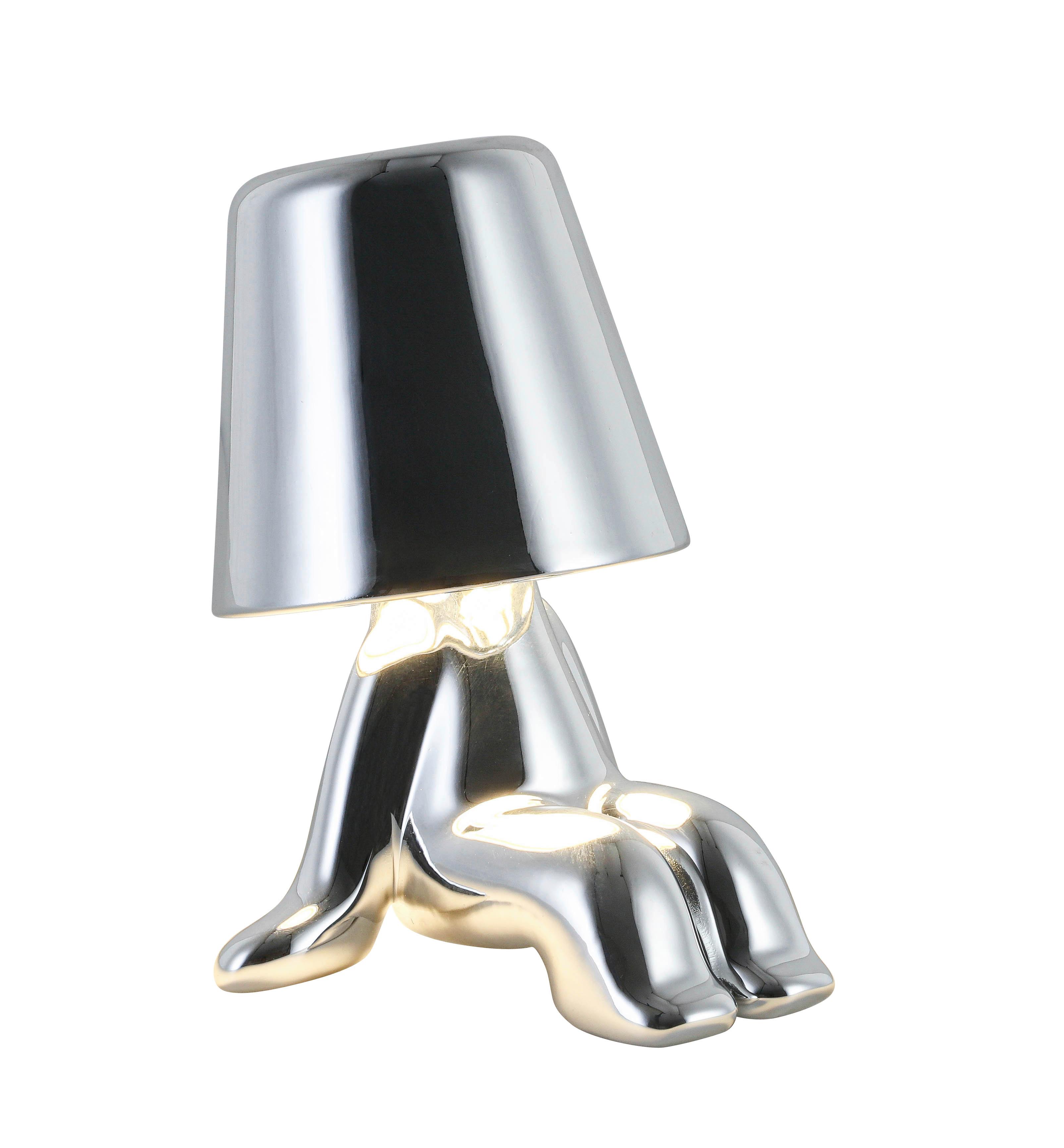 DEKORAČNÉ LED SVIETIDLO FESCH - chrómová, Modern, kov/plast (13/9,5/18cm) - Mömax