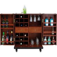Barschrank Globetrotter - Schwarz/Braun, Trend, Holzwerkstoff/Kunststoff (66/83/44,5cm) - Kare-Design