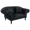 XXL-Sessel Cupido - Anthrazit/Schwarz, Design, Textil (180/94/103cm) - MID.YOU