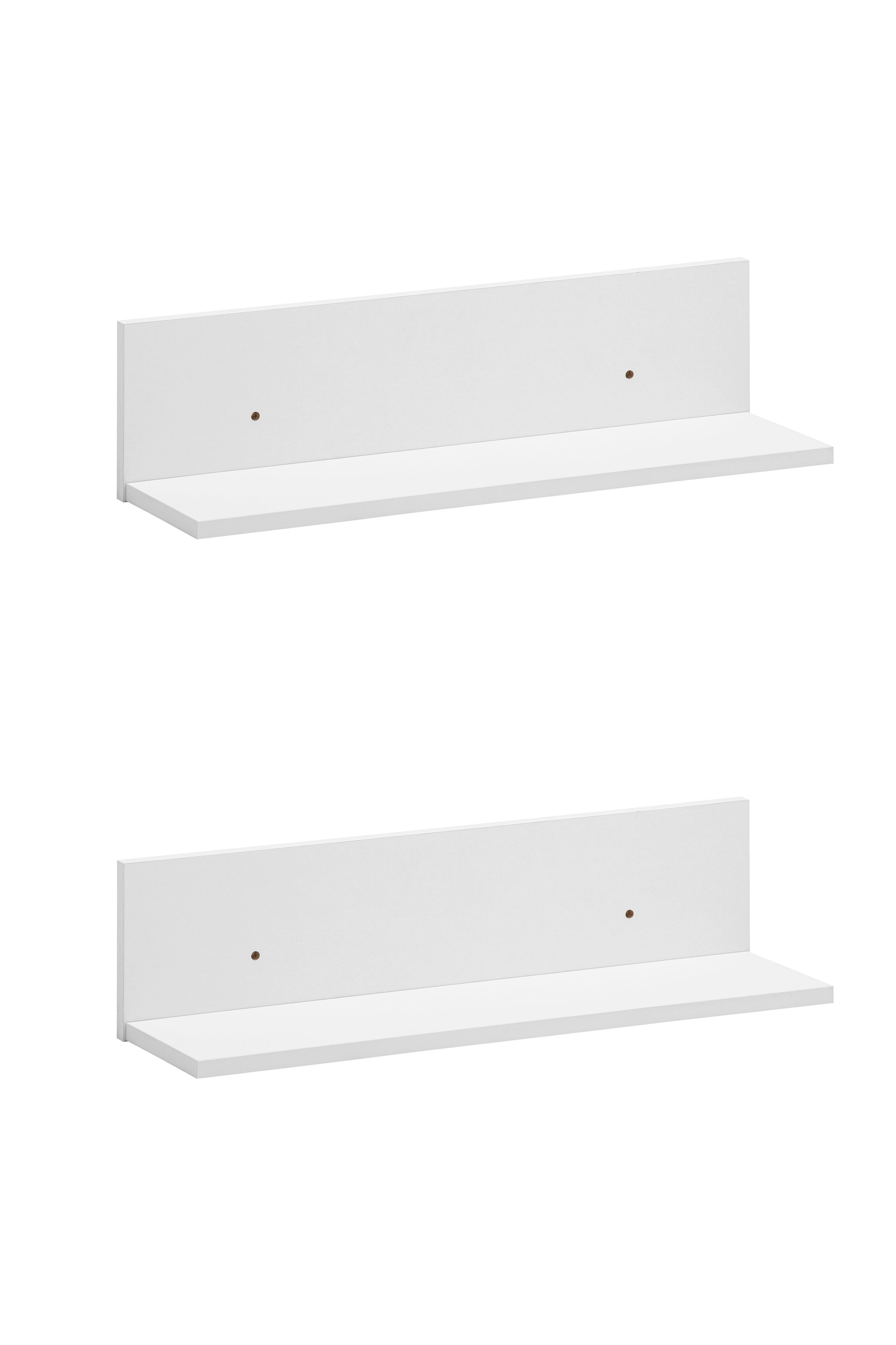 WANDBOARD Torge Weiß B: 60cm - Weiß, MODERN, Holzwerkstoff (60/15,7/17,3cm) - Livetastic