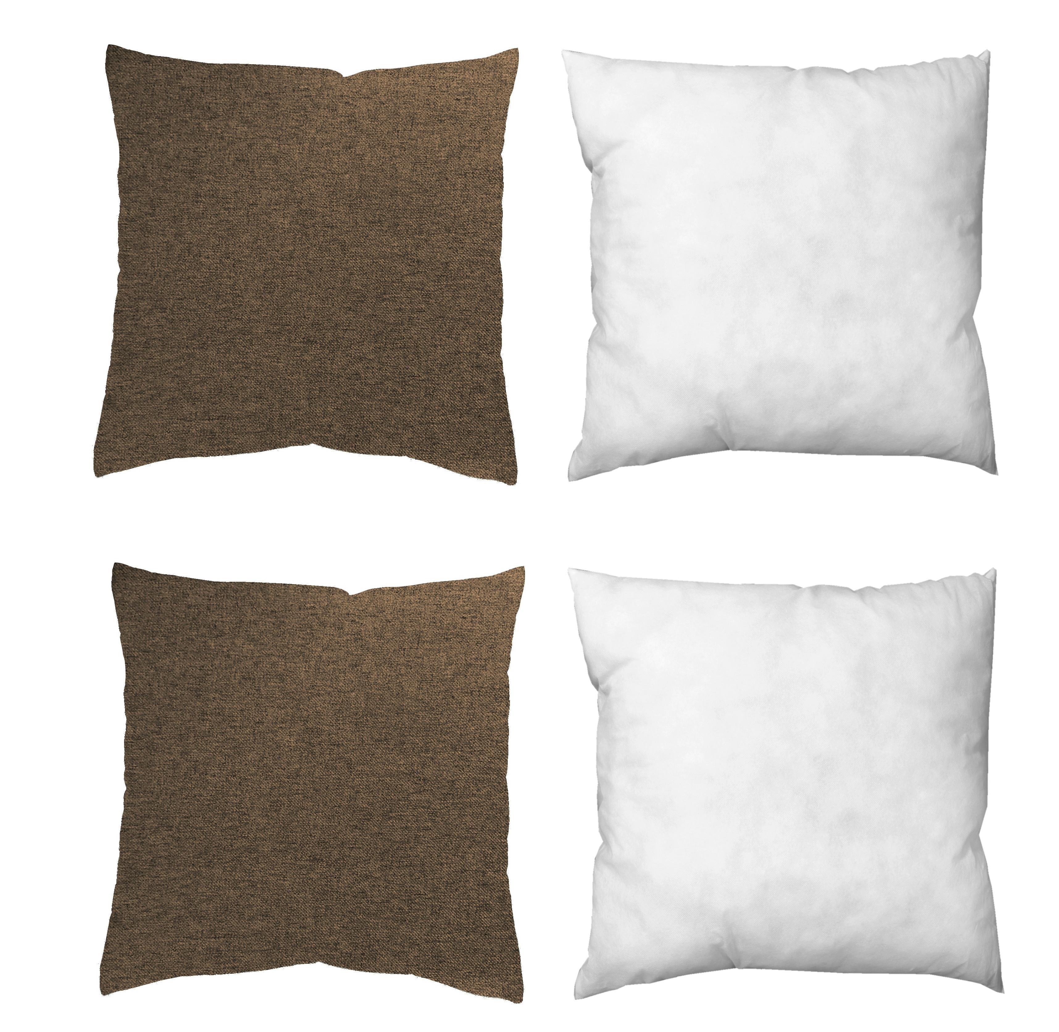 ZIERKISSEN Braun 40x40 cm - Braun, Basics, Textil (40/40cm)