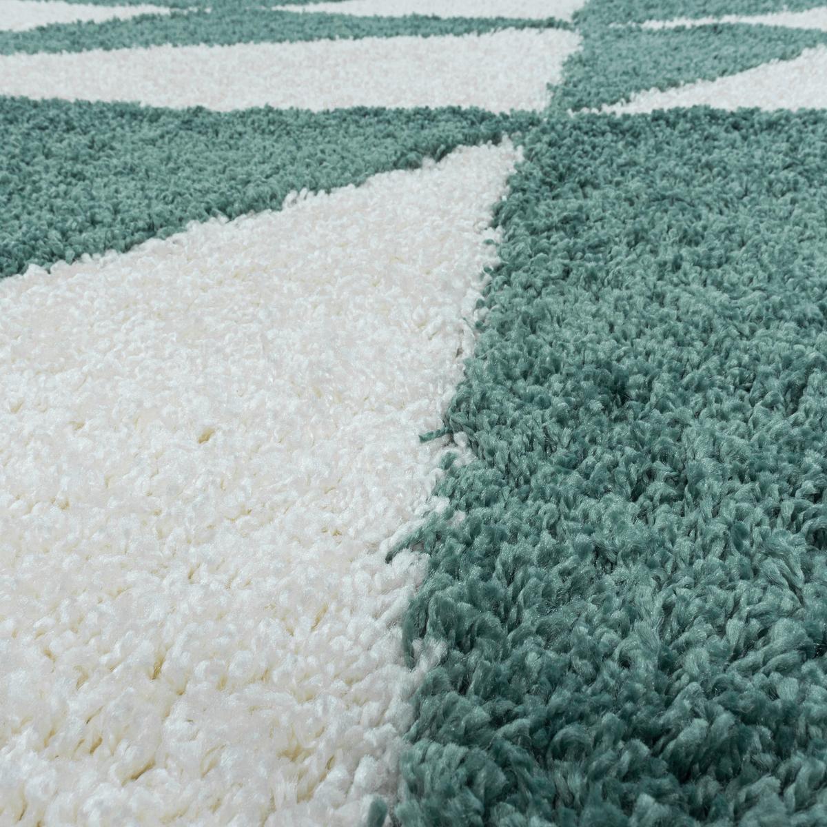 Teppich Läufer Blau Tango 80x250 cm - Blau, Design, Textil (80/250cm)