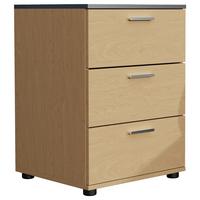 Nachtkästchentestalo Anthrazit/Eiche Dekor B: 46 cm - Honigeiche/Eichefarben, MODERN, Holzwerkstoff (46/59/42cm) - MID.YOU