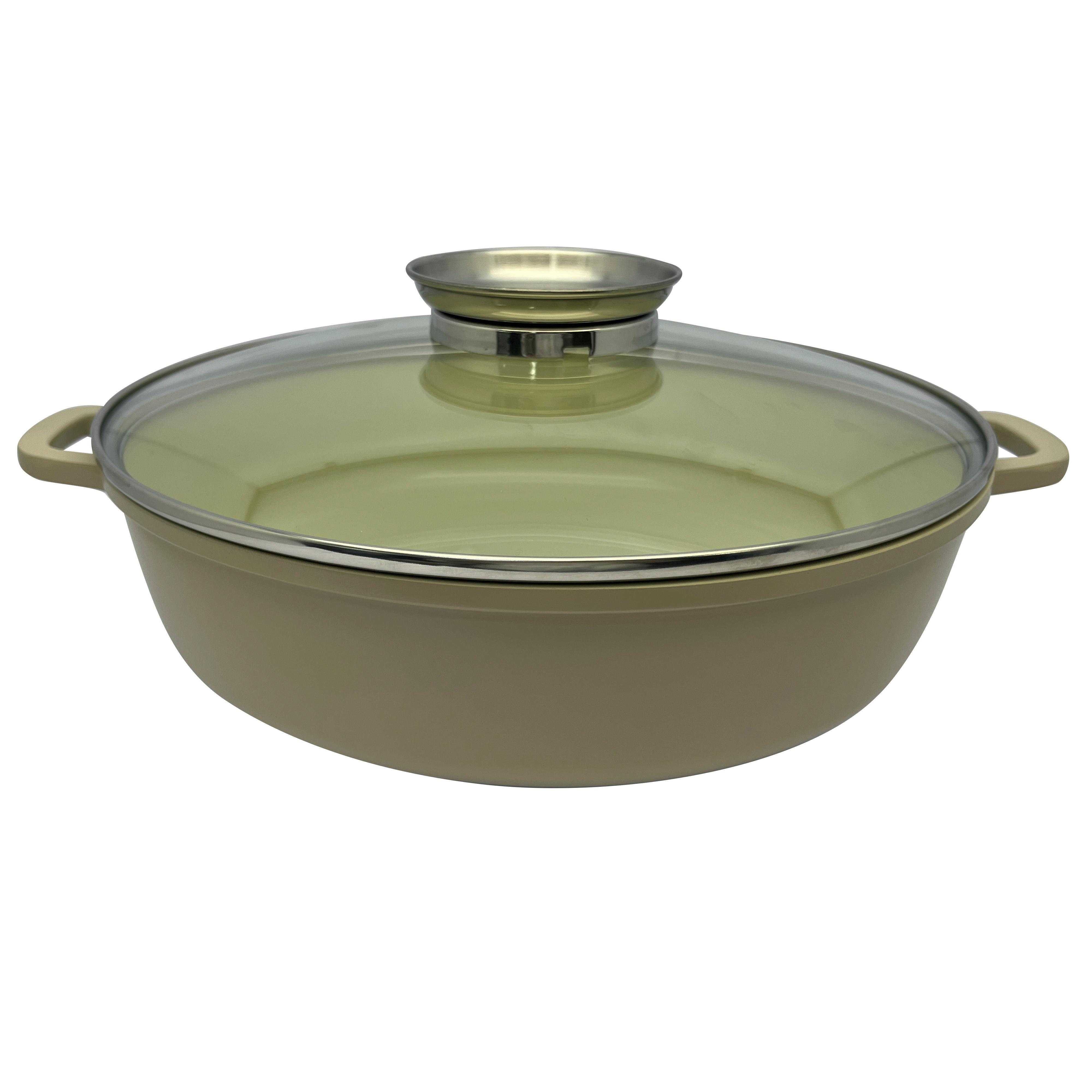 Servirovacia panvica 3,7L - priehľadné/číra, Modern, kov/sklo (28/7.5cm) - Mömax