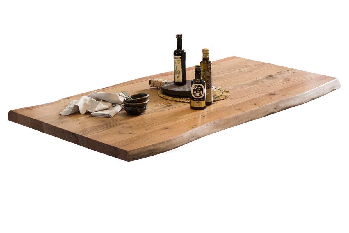 ESSTISCH Naturfarben/Braun L: 200cm - Braun/Naturfarben, MODERN, Holz/Metall (200/100/78cm) - MID.YOU