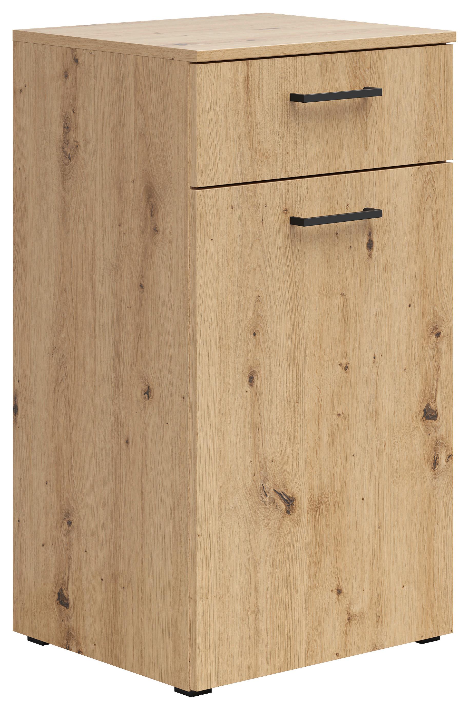 KOMODA MULTISTAURAUM - černá/antracitová, Moderní, kompozitní dřevo/plast (45/83/40cm)