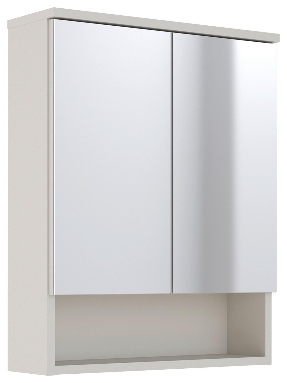 BADEZIMMERSPIEGEL Empoli, Kaschmir B: 51 cm - Kaschmir, MODERN, Glas/Holzwerkstoff (51/64/16,3cm)