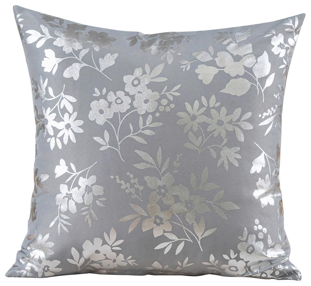 Zierkissen Josefa - Silberfarben, ROMANTIK / LANDHAUS, Textil (45/45cm) - James Wood
