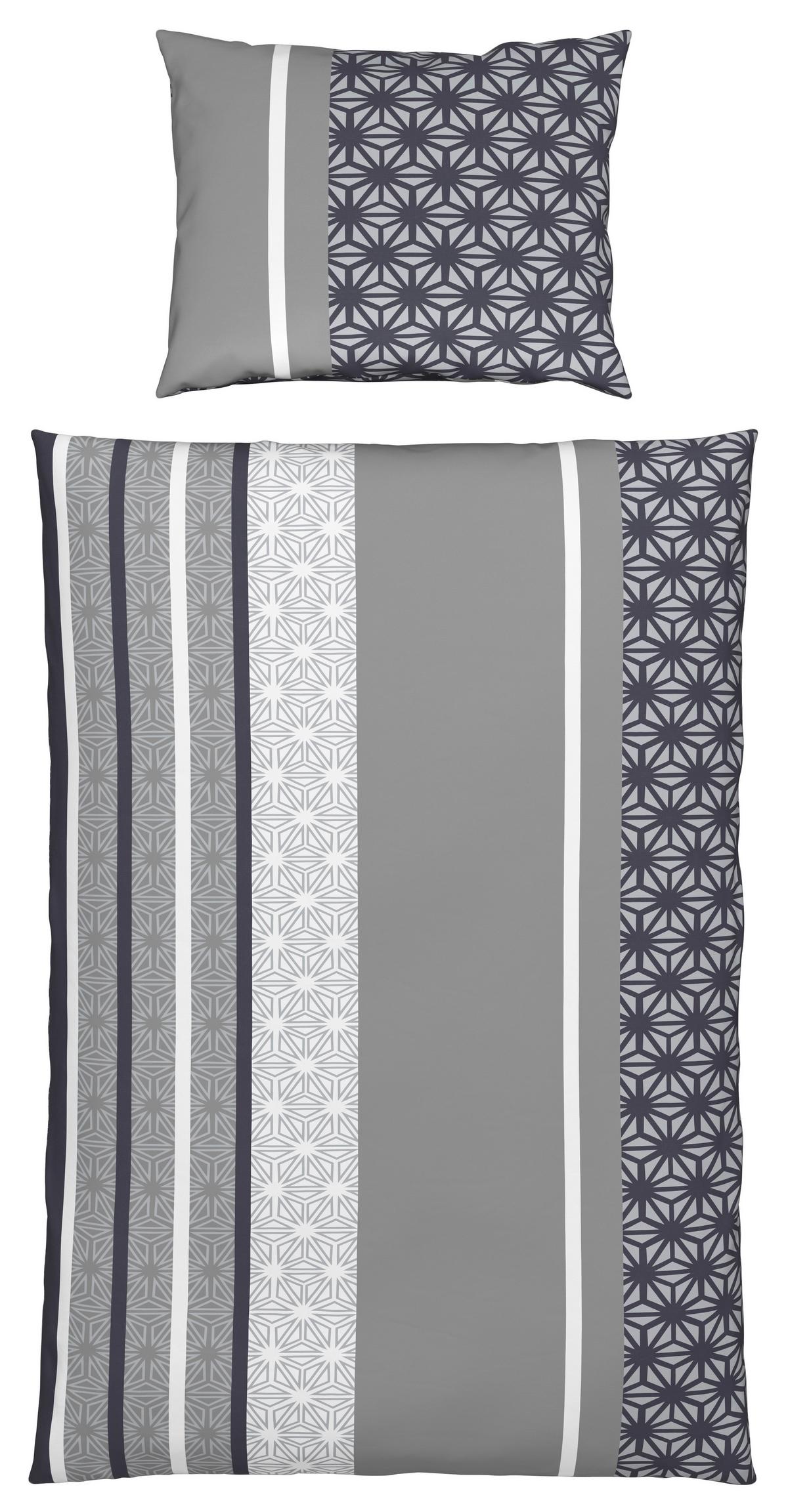 Posteľná bielizeň Sara, 70/90 140/200cm, sivá - sivá, textil (140/200cm) - Based