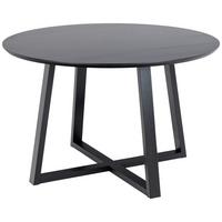 Esstisch rund Malika 120x75 cm Schwarz - Schwarz, MODERN, Holz/Holzwerkstoff (120/120/75cm) - P & B