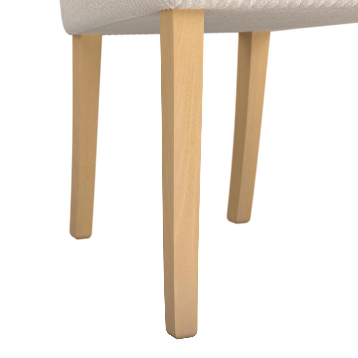 STUHL ROKO - Eichefarben/Beige, MODERN, Holz/Textil (46/101/62cm)