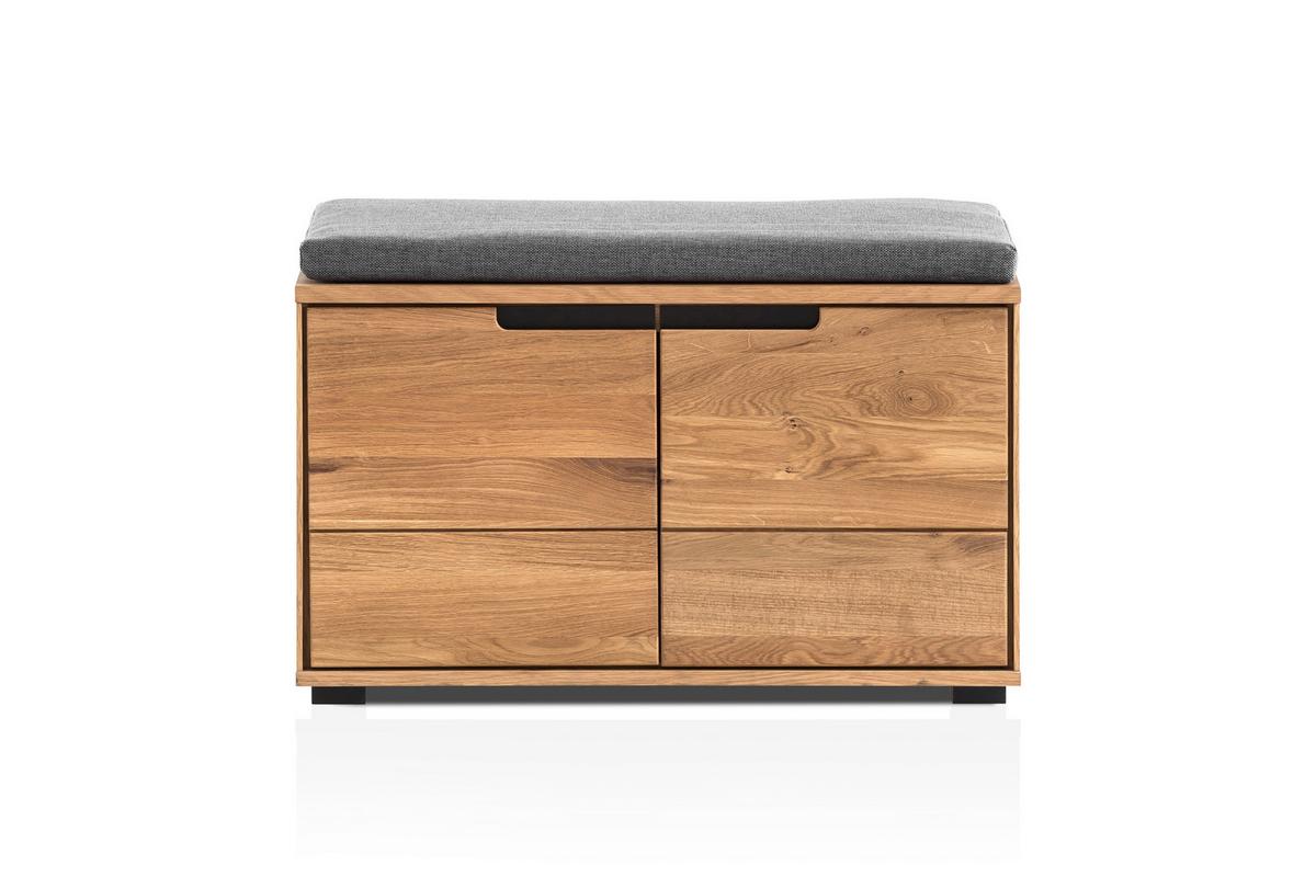 ŠATNÍ LAVICE LOLA - šedá/divoký dub, Lifestyle, kov/dřevo (80/47/40cm) - ecoTree