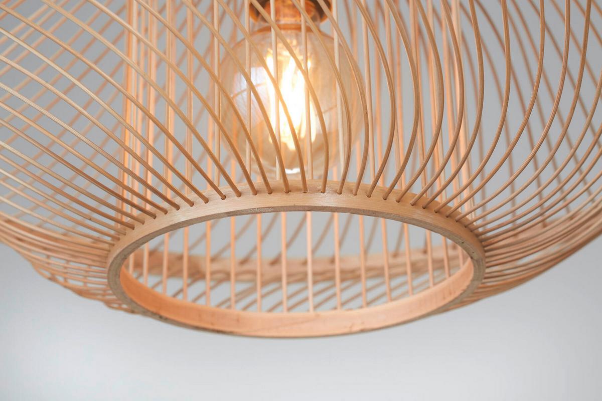 Hängeleuchte Maui - Naturfarben, Basics, Holz (70/30cm) - Good & Mojo