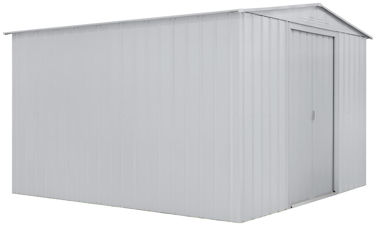 Gerätehaus ohne Boden 308x220x309 - Silberfarben, Basics, Metall (308/220/309cm)