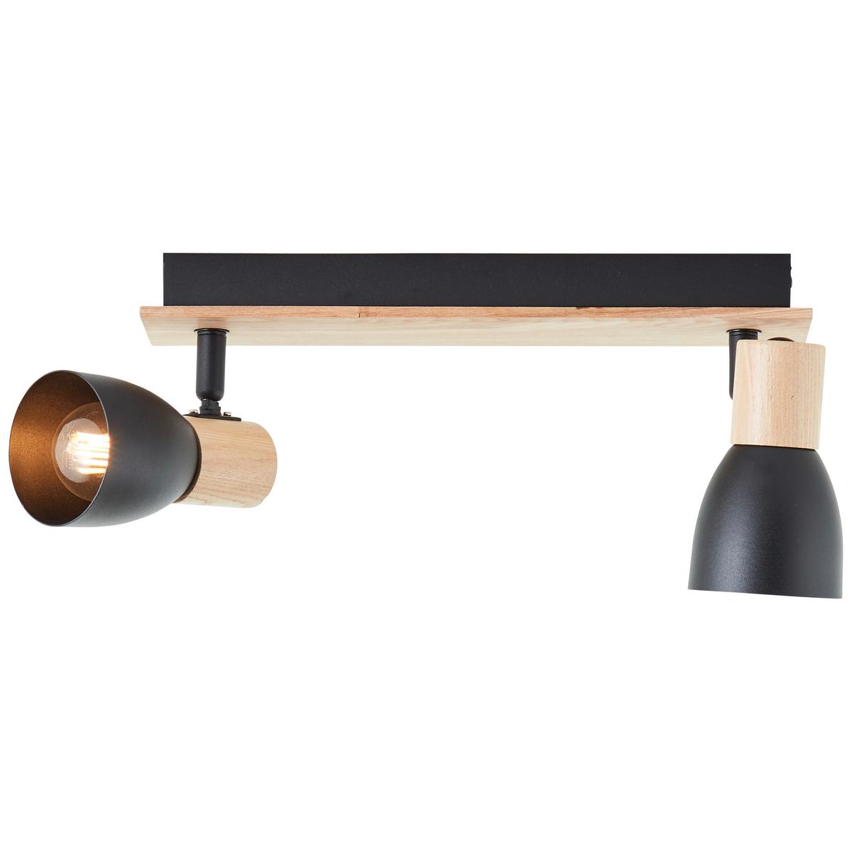 Strahler 99711/76 Daintree - Schwarz/Naturfarben, Basics, Holz/Metall (30/7cm) - Brilliant