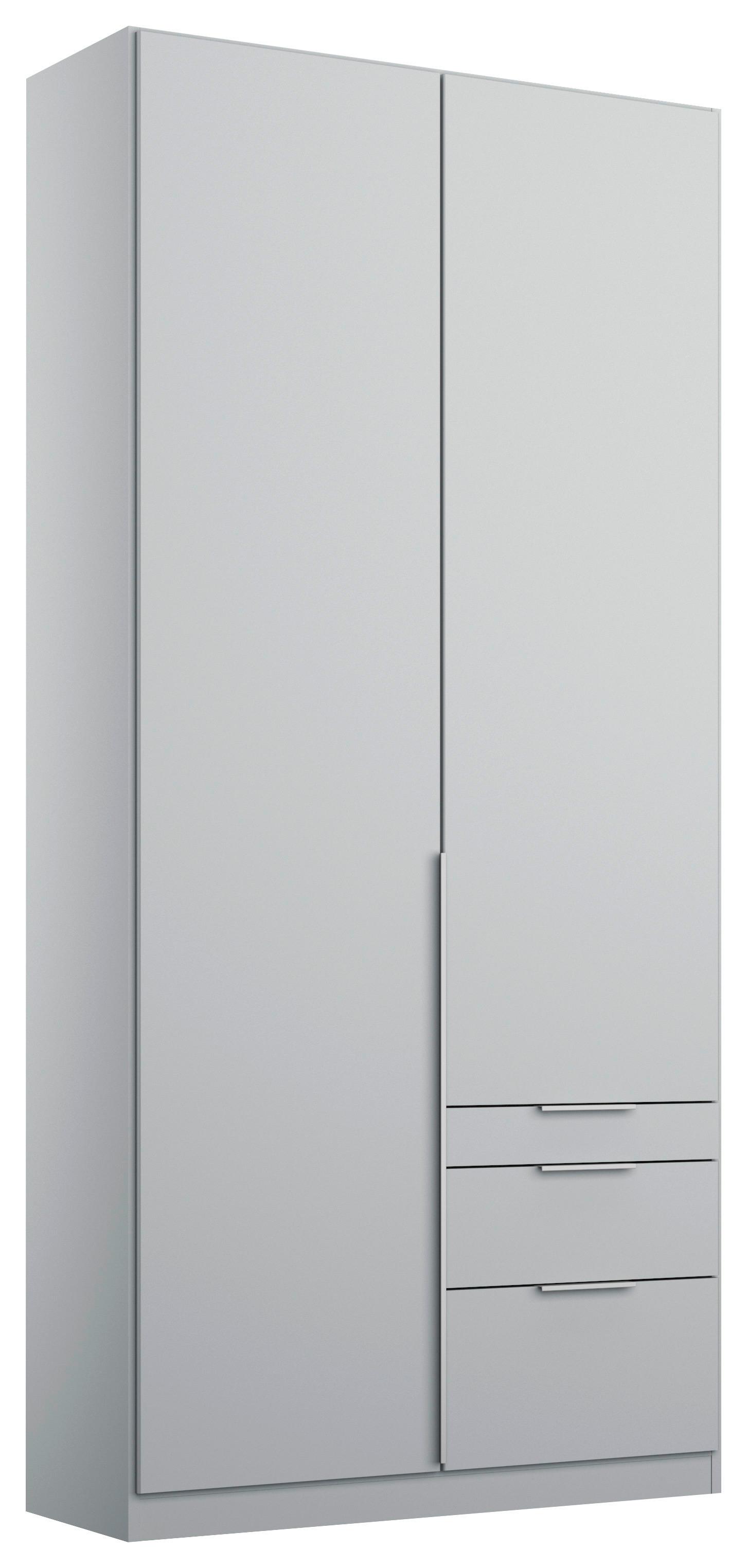 Drehtürenschrank Mit Laden 91 Cm Alabama, Seidengrau