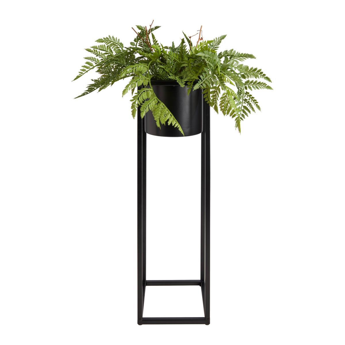 obal na květináč OLE -TOP- - černá, Moderní, kov (15/50/15cm) - Mömax