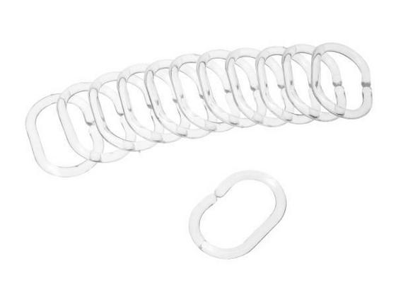 Zuhanyfüggöny Karika Robbie - Átlátszó, konvencionális (5/6cm) Zuhanyfüggöny Karika Robbie - Átlátszó, konvencionális (5/6cm)