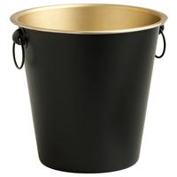 Chladič fliaš GLAMOUR - čierna/zlatá, Modern, kov (21,7/20,5cm) - Mömax