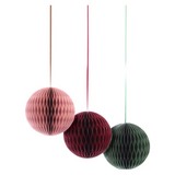 Dekokugel Marakesch Ø 15 cm - Bordeaux/Rosa, MODERN, Papier (15cm)
