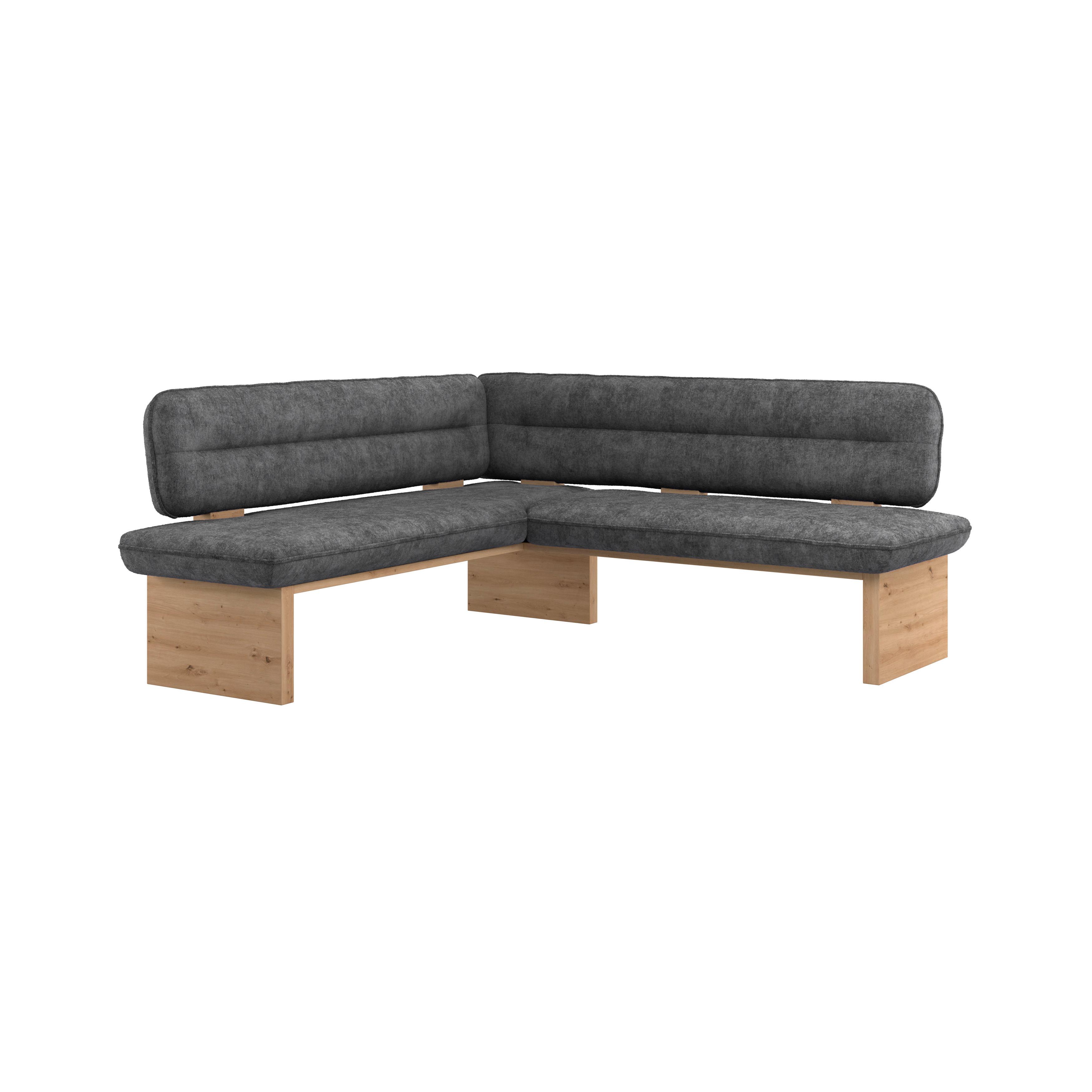 Eckbank Anthrazit Beluna Ii 170x212 Cm - Eichefarben/Anthrazit, KONVENTIONELL, Holz/Textil (170/212cm) - James Wood
