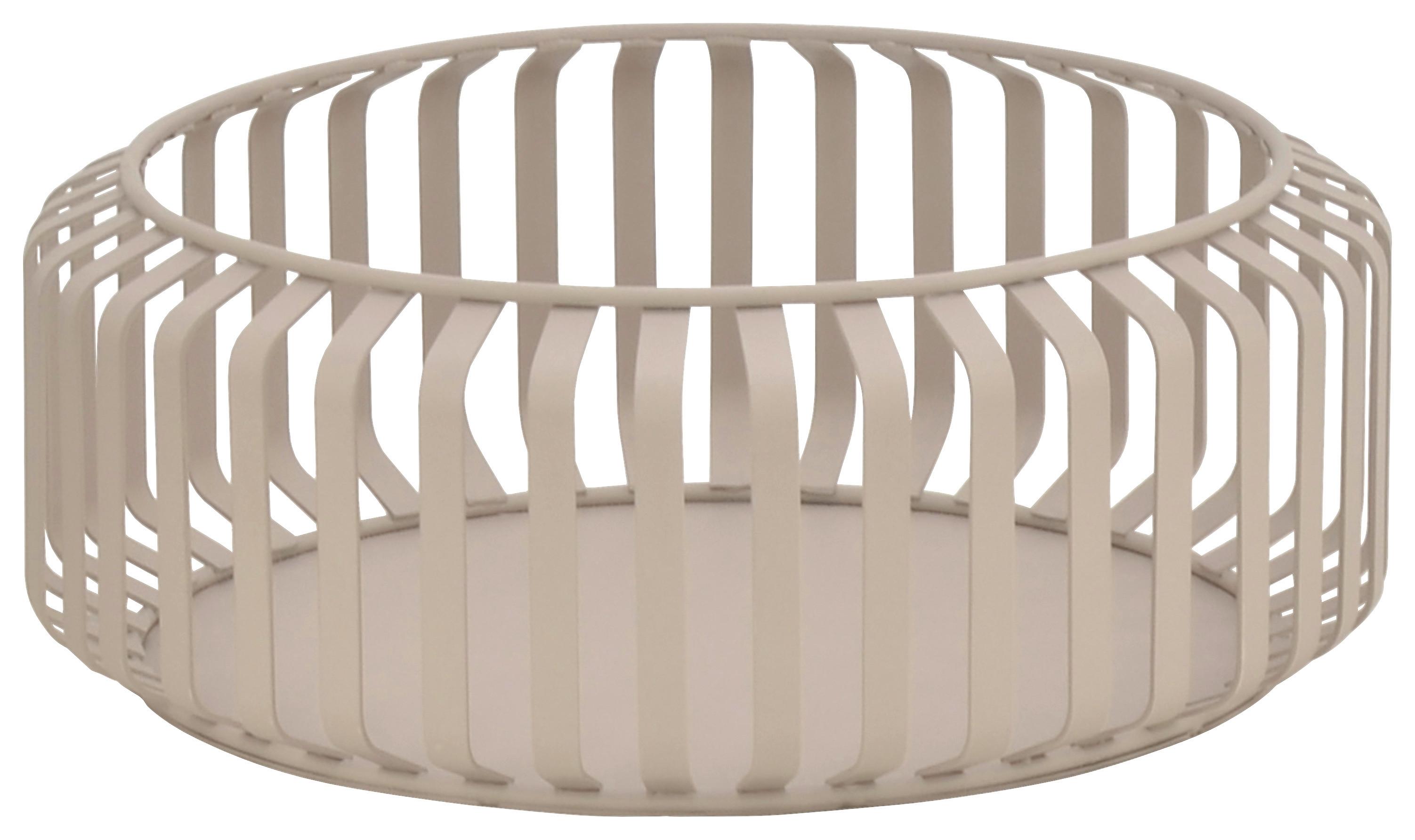 Dekorační miska JANA - béžová, Moderní, kov (21/8cm) - Mömax