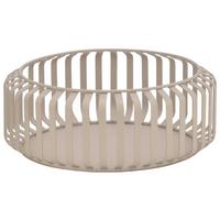 Dekorační miska JANA - béžová, Moderní, kov (21/8cm) - Mömax