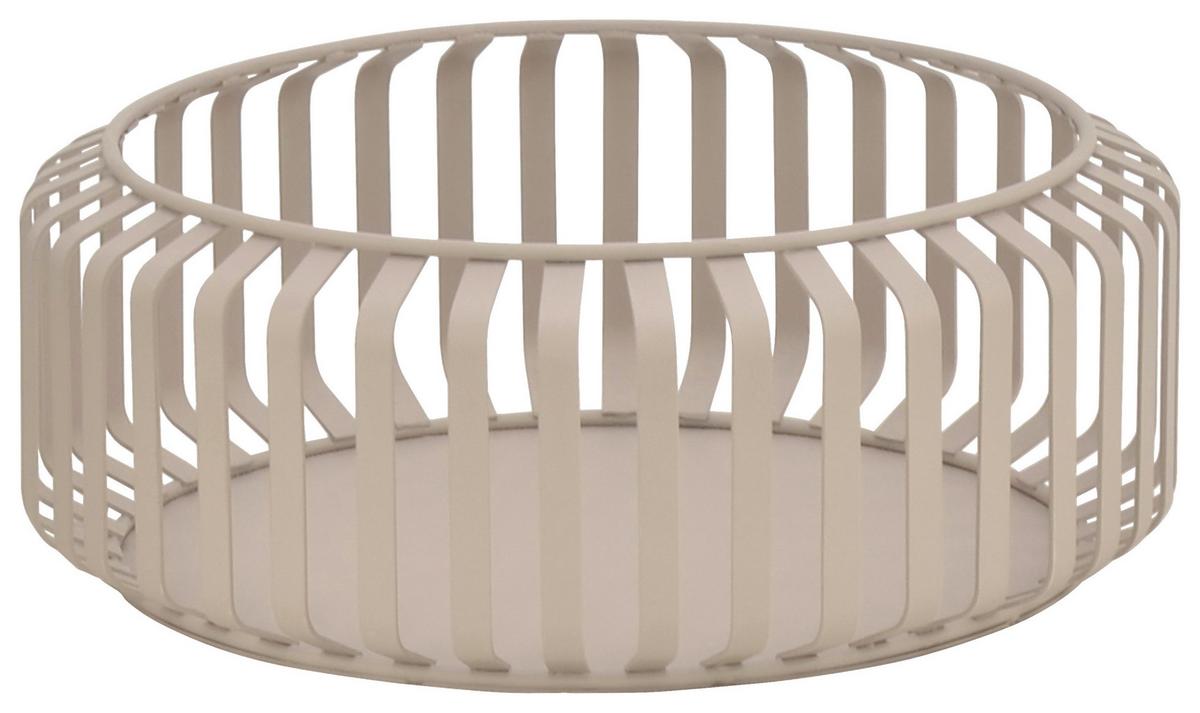 Dekorační miska JANA - béžová, Moderní, kov (21/8cm) - Mömax