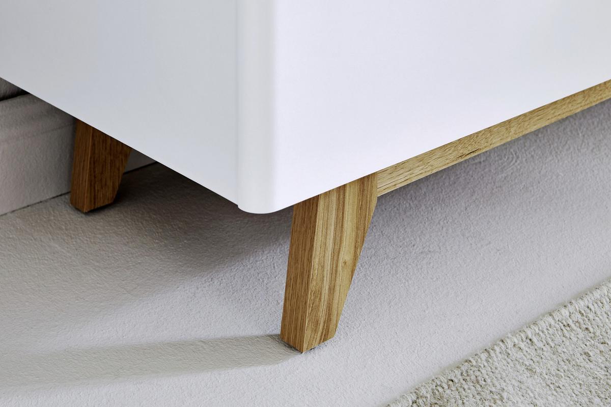 Sideboard 180 cm Libre Sb 180 Weiß/Eichefarben - Eichefarben/Weiß, KONVENTIONELL, Holzwerkstoff (180/77/39cm) - Livetastic