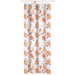 Kombivorhang Flora - Braun/Orange, MODERN, Textil (135/245cm) - Luca Bessoni