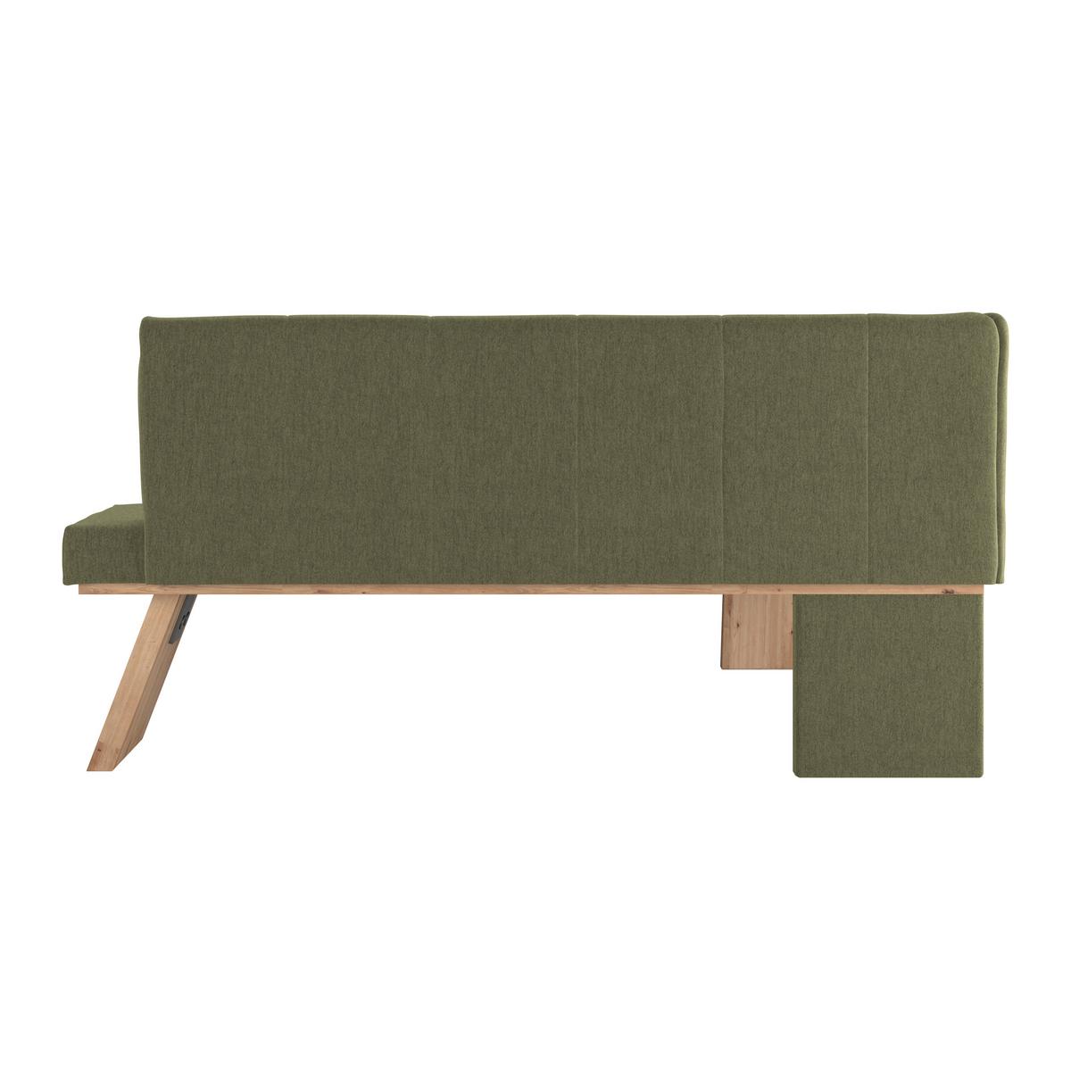 Eckbank Emma Ii - Eichefarben/Grün, KONVENTIONELL, Holzwerkstoff/Textil (140/160cm)