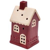 Dekohaus Franz - Rot/Weiß, KONVENTIONELL, Keramik (6,7/6,3/12,5cm) - Luca Bessoni