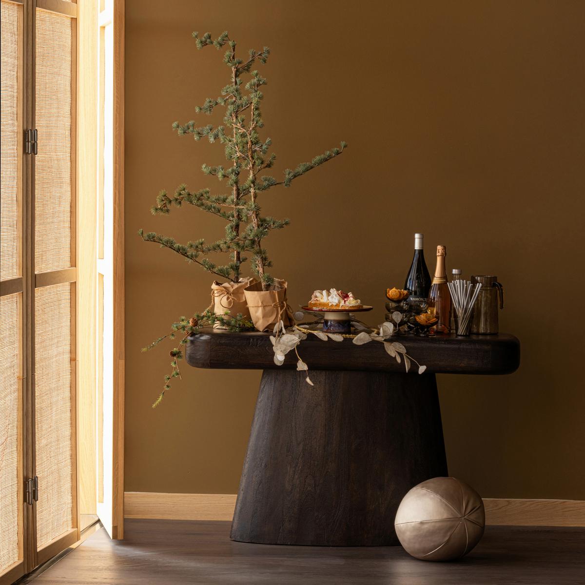 Beistelltisch Amco Schwarz B: 120 cm - Schwarz, Design, Holz (120/40/76cm) - Livetastic