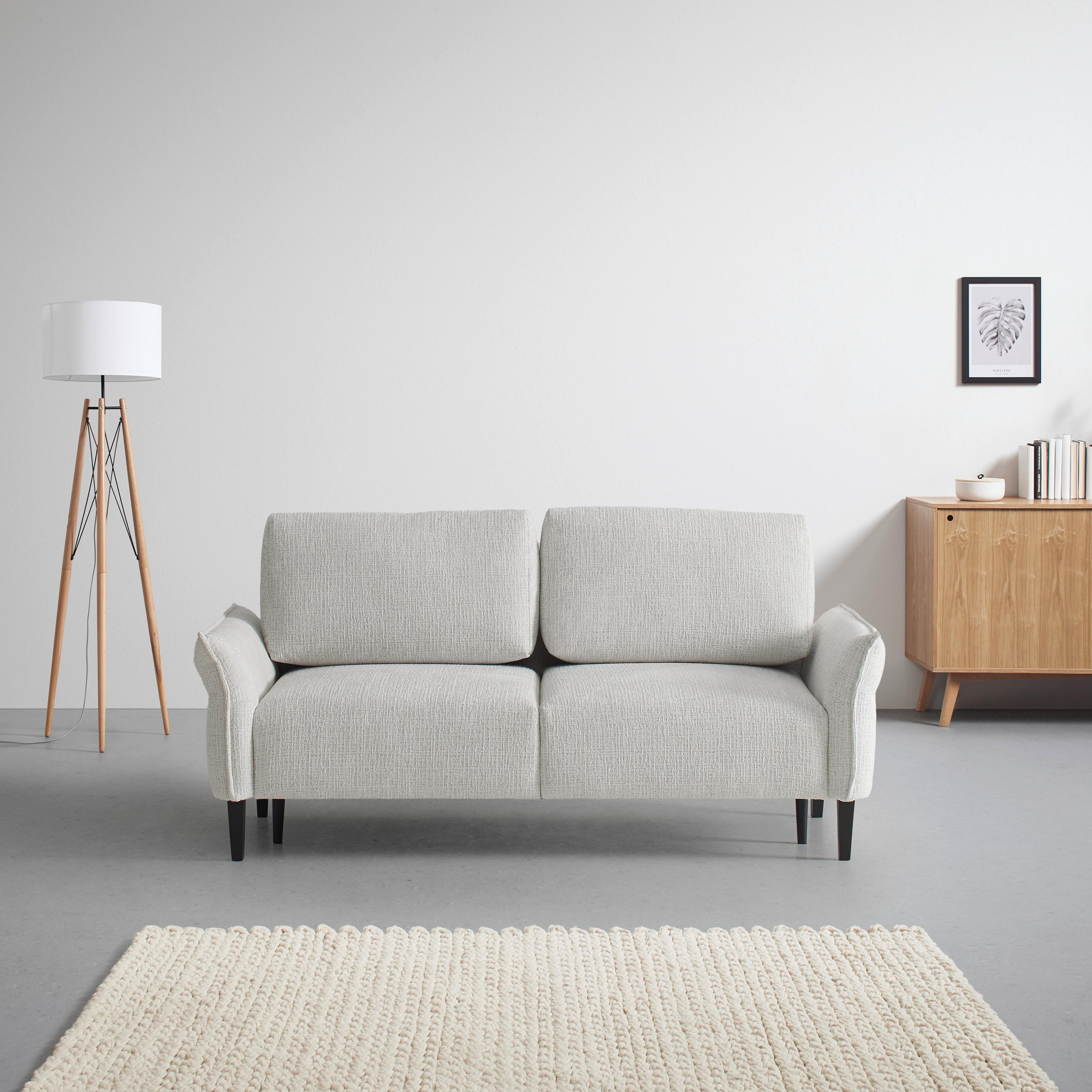 Trojmiestna pohovka CUSTOM, krémová - čierna/krémová, Modern, drevo/textil (183/85/92cm) - Mömax