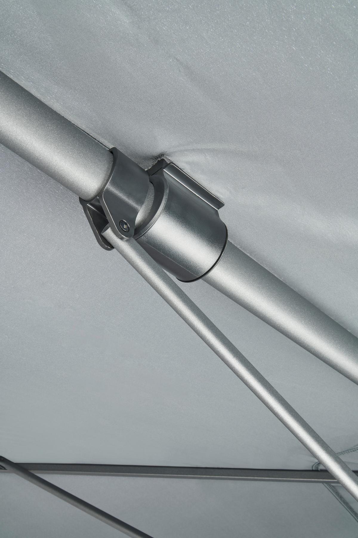 Ampelschirm Luxor Bht: 300x400x270 Cm Anthrazit - Anthrazit, MODERN, Textil/Metall (300cm) - Beldano