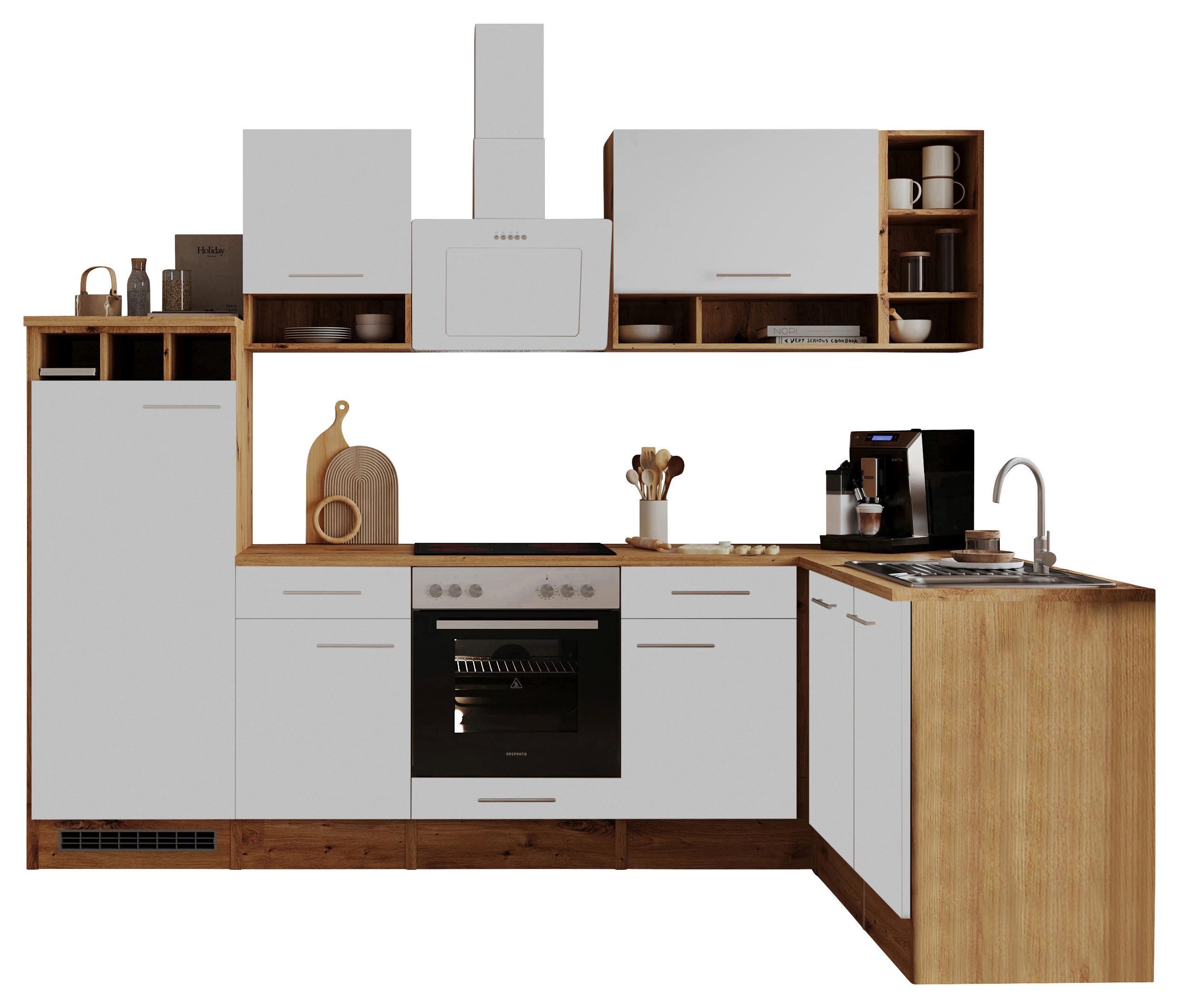 Eckküche Hilde Wildeiche - Wildeiche/Weiß, Basics, Holzwerkstoff (280/172cm) - Respekta