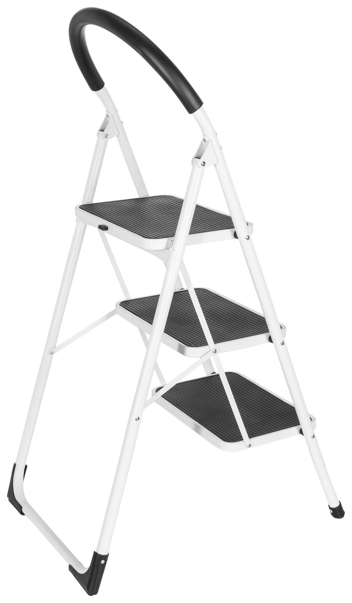 Leiter Solid W2 - Weiß, Basics, Metall (46/127,5/7cm) - MID.YOU